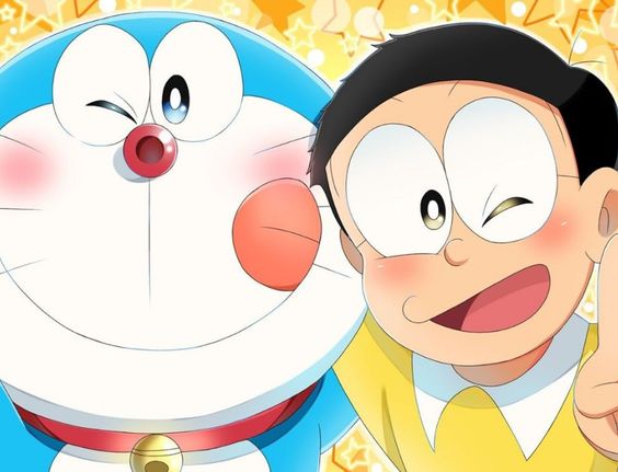 Ảnh Doremon và Nobita đang cùng nhau vui đùa (7)