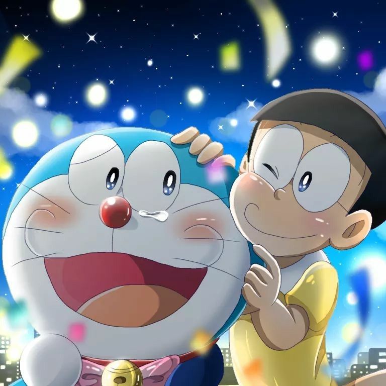 Ảnh Doremon và Nobita đang cùng nhau vui đùa (8)