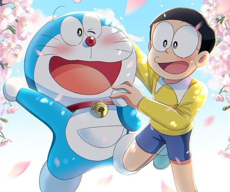 Ảnh Doremon và Nobita đang cùng nhau vui đùa (9)